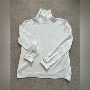 Joseph A PL white turtleneck